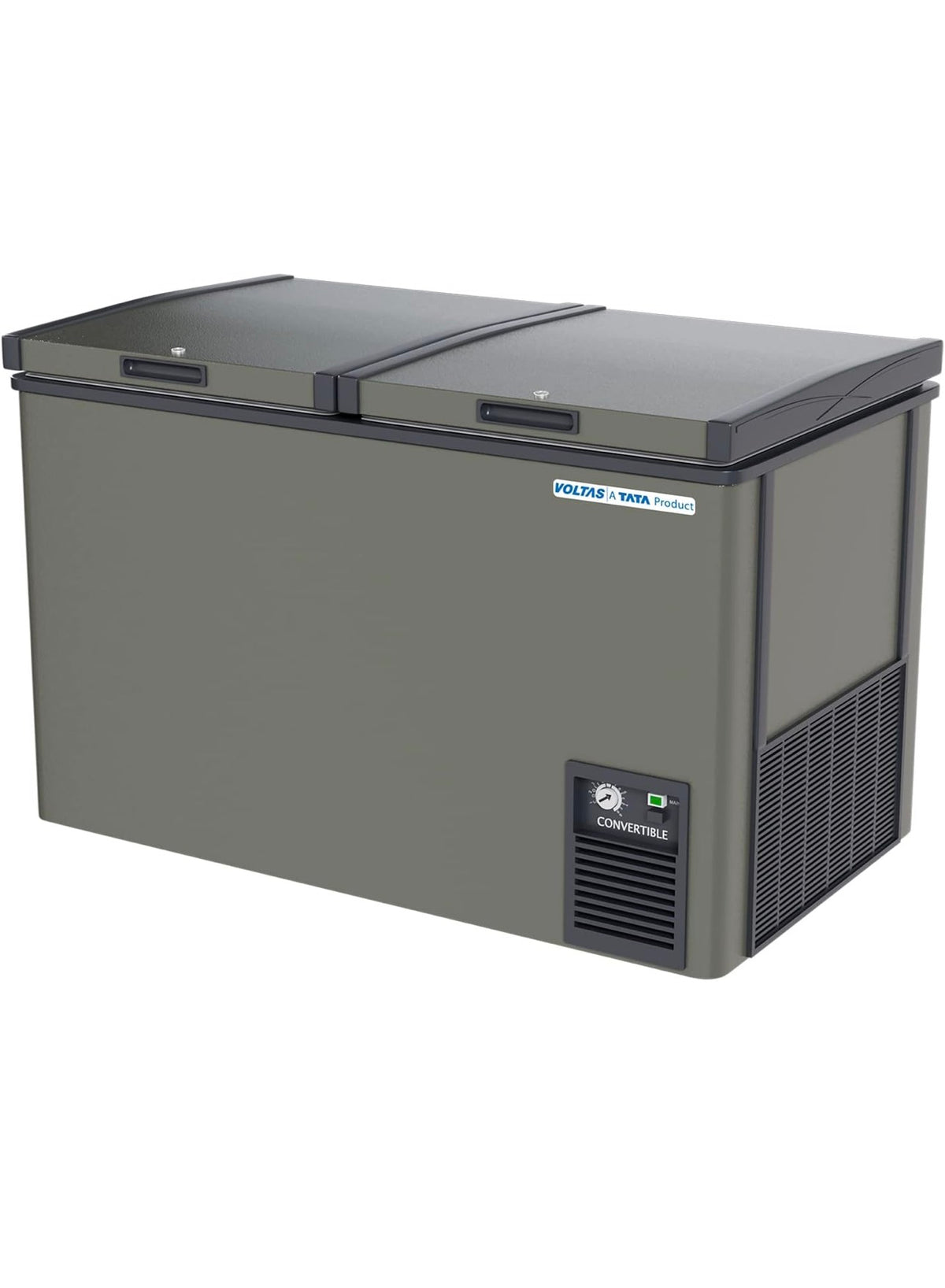 Voltas Double Door Deep Freezer cum chiller,GREY (303L Gross, 295L Net)
