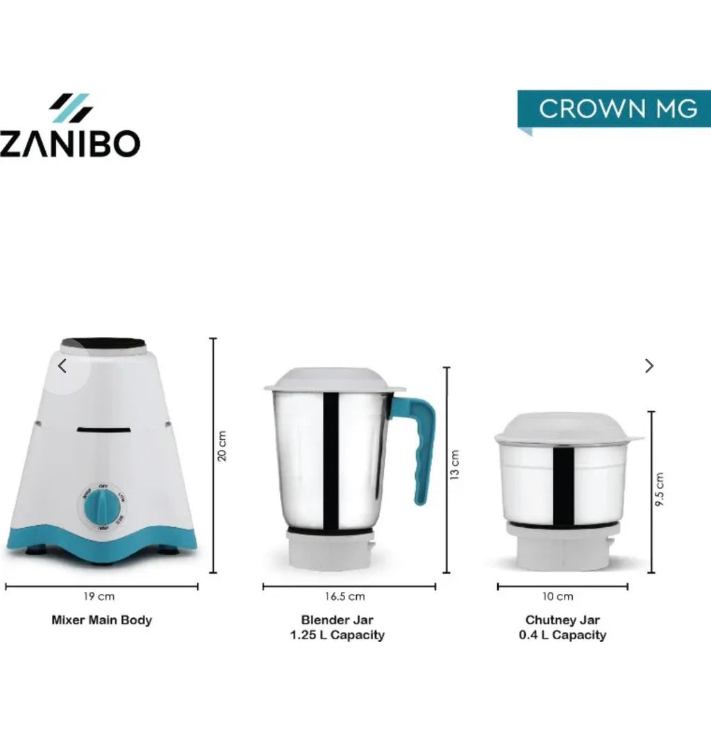Zanibo Mixer Grinder Crown MG-500W